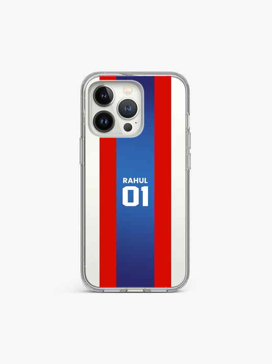 Delhi Tee-Unit Cricket Name Printed Clear Silicone Cover