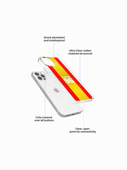 Punjab Tee-Unit Cricket Name Printed Clear Silicone Cover