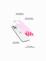 Bubble Gal Name Printed Clear Silicone Cover