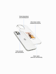 Special day Polaroid  Name Printed Clear Silicone Cover