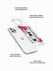 Bougainvillea Bloomtape Name Printed Clear Silicone Cover