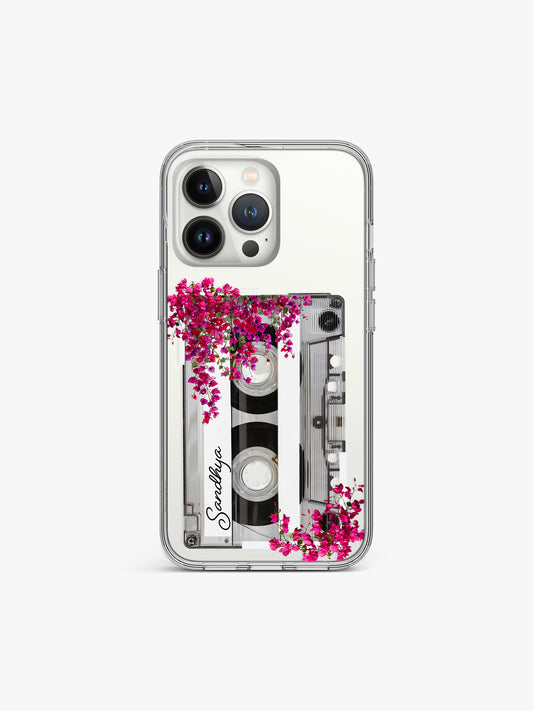 Bougainvillea Bloomtape Name Printed Clear Silicone Cover