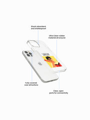 Mi Amour Couple Name Printed Clear Silicone Cover