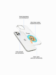 Salad to her Pasta Couple Name Printed Clear Silicone Cover