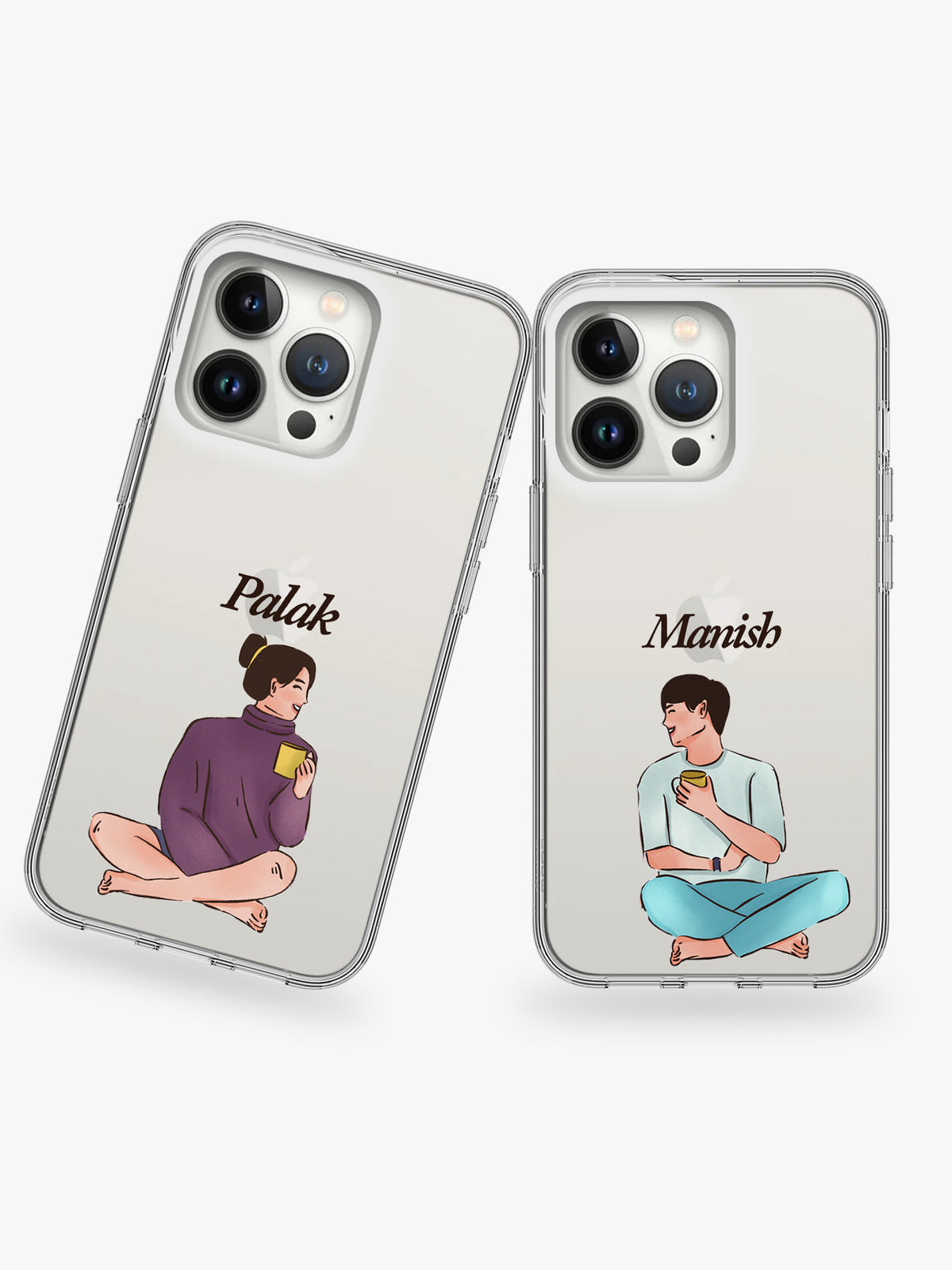 Sugar Booger Couple Name Printed Clear Silicone Cover