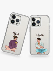 Sugar Booger Couple Name Printed Clear Silicone Cover