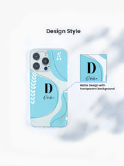 Azure Name Printed Clear Silicone Cover
