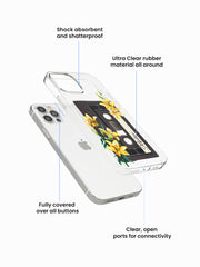 Champa Bloomtape Name Printed Clear Silicone Cover