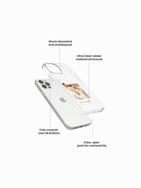 Boundless Love Polaroid Custom Printed Clear Silicone Cover
