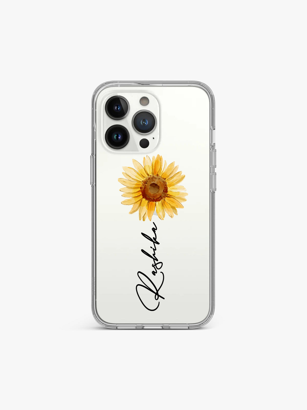 Blossom Name Printed Clear Silicone Cover