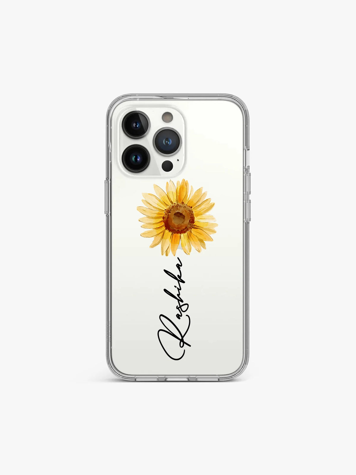 Blossom Name Printed Anti-Yellow Clear Case