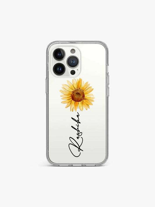 Blossom Name Printed Anti-Yellow Clear Case