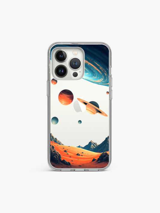 Nebula Space Printed Clear Silicone Cover