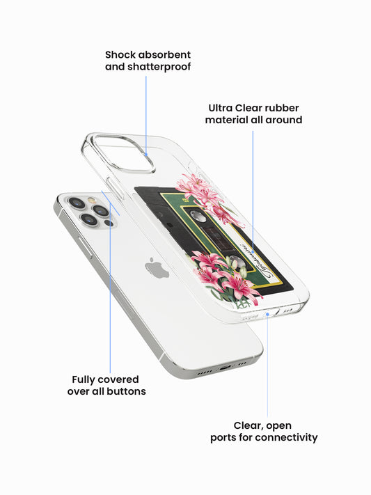 Lily Bloomtape Name Printed Clear Silicone Cover