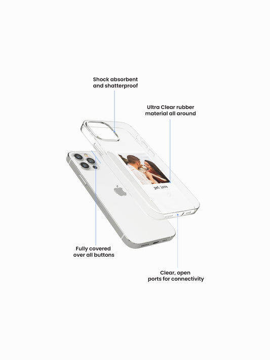 Pet Love Polaroid Custom Printed Clear Silicone Cover