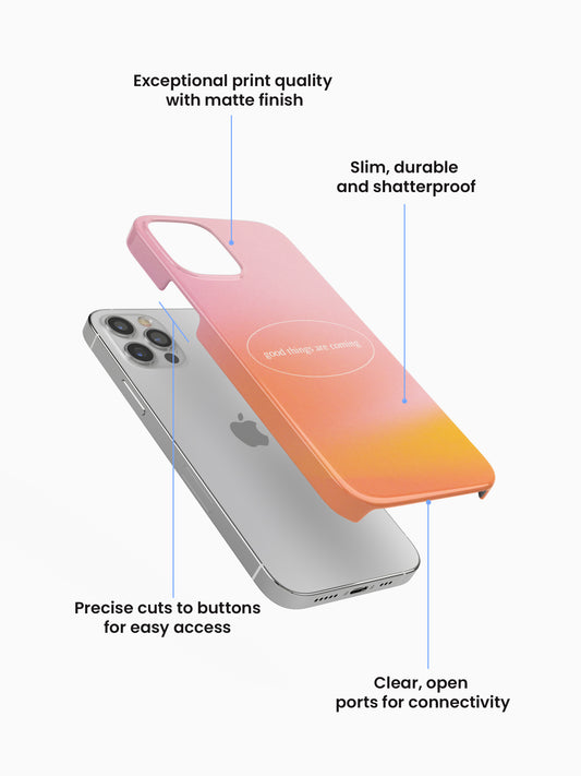 Good thing coming Gradient Matte Case