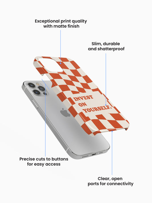 Invest on yourself Motif Matte Case