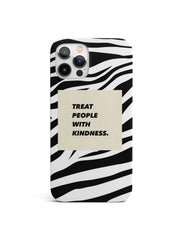 Treat people with kindness Motif Matte Case