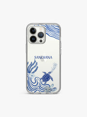 Aquatic Blupalette Name Printed Clear Silicone Cover