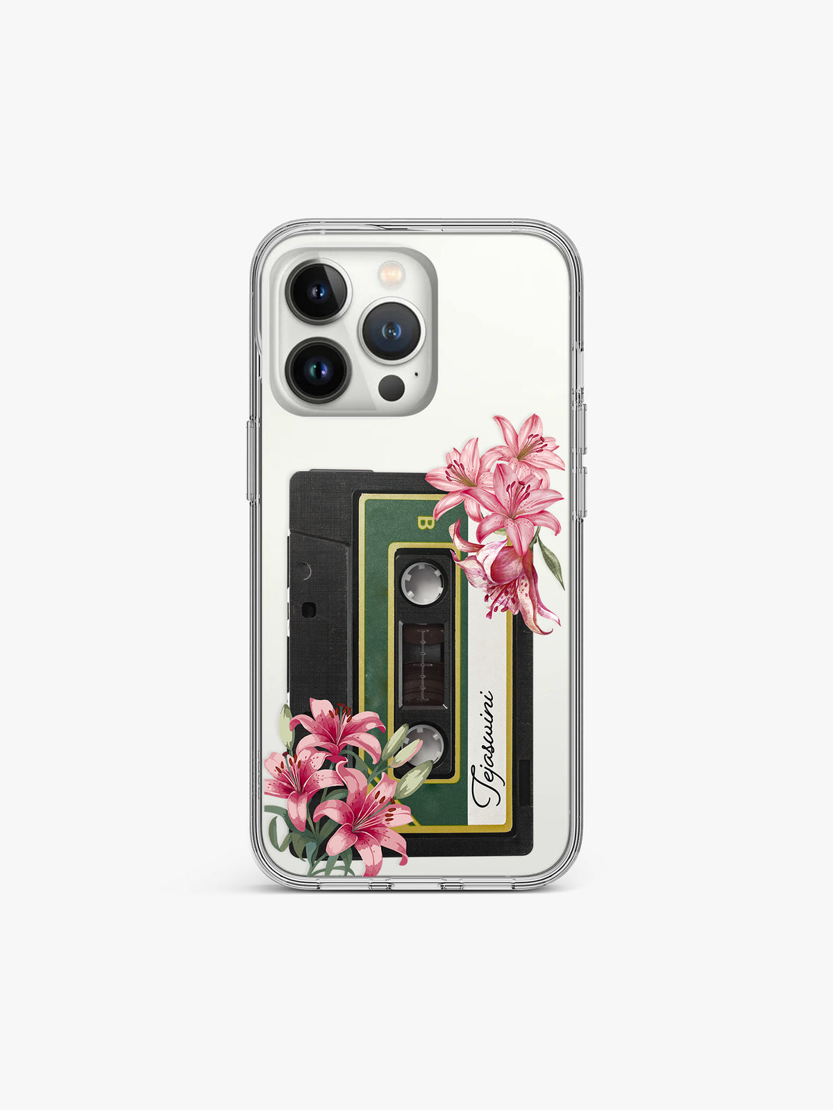 Lily Bloomtape Name Printed Clear Silicone Cover