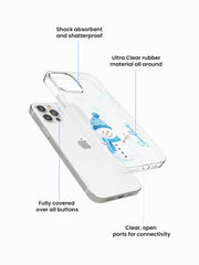 Snowy Blupalette Name Printed Clear Silicone Cover
