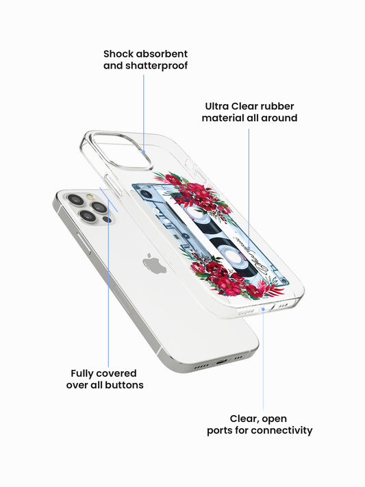Hibisco Bloomtape Name Printed Clear Silicone Cover