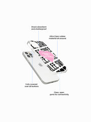 Worry less Gal Silicone Case Cover