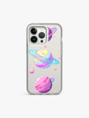 Celestial planets Printed Clear Silicone Cover