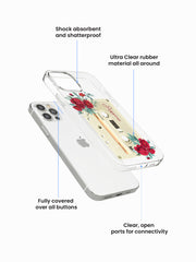 Zinna Bloomtape Name Printed Clear Silicone Cover