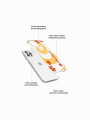 Concentric Hippie Name Printed Clear Silicone Cover