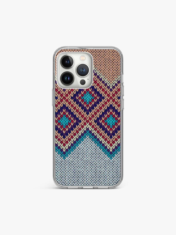 Knit Chevron Silicone Case Cover