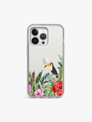 Toucan Tropical Printed Clear Silicone Cover