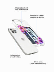 Petunia Bloomtape Name Printed Clear Silicone Cover