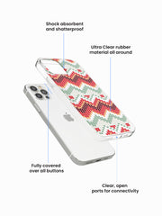 Heart Chevron Silicone Case Cover