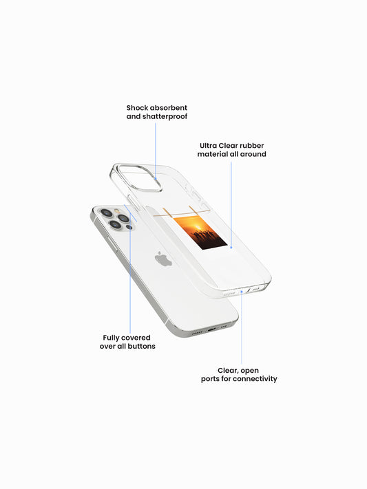 Clip Frame Polaroid Printed Clear Silicone Cover