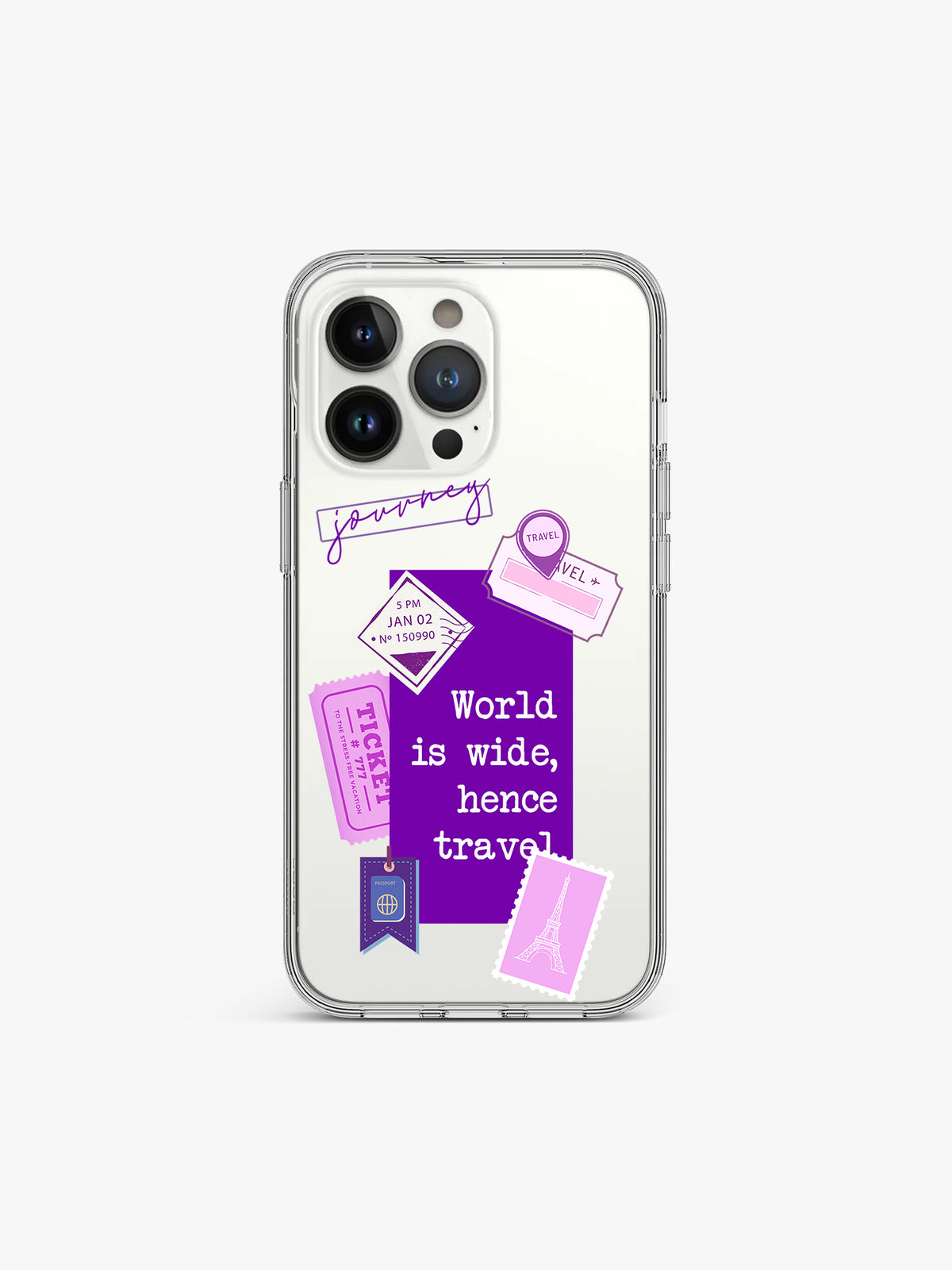 World is wide Journey Travel Silicone Case Cover