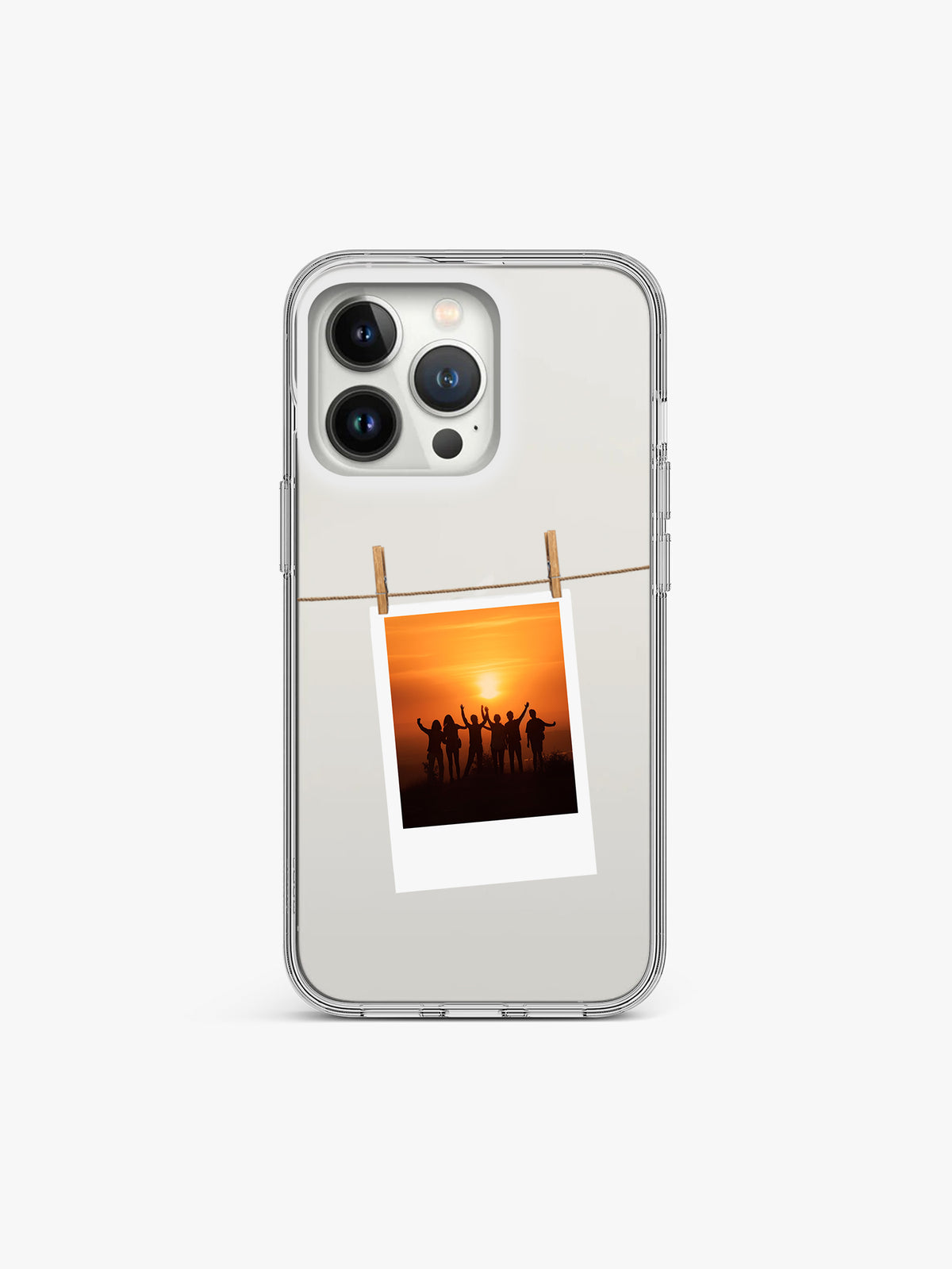 Clip Frame Polaroid Printed Clear Silicone Cover