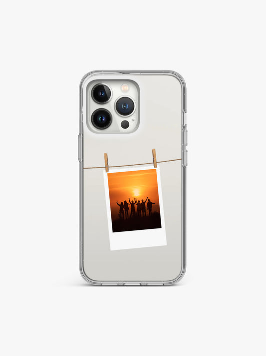 Clip Frame Polaroid Printed Clear Silicone Cover