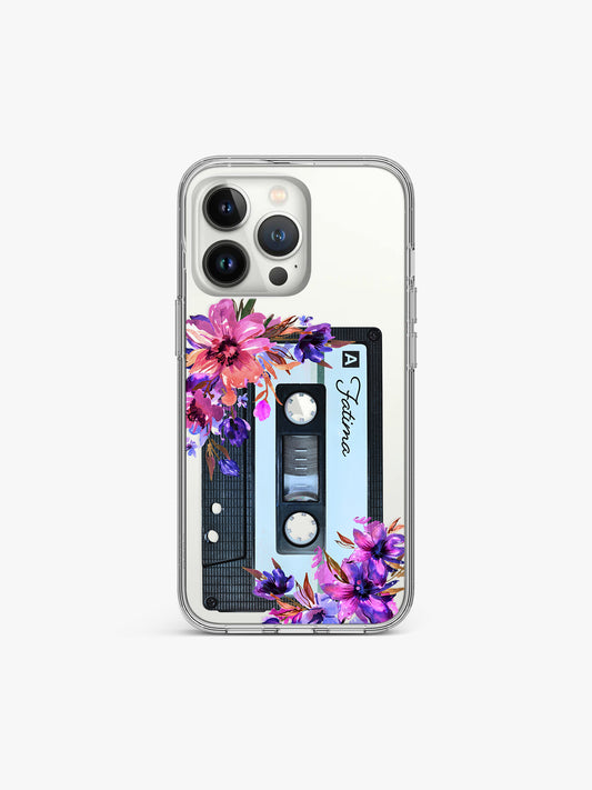 Petunia Bloomtape Name Printed Clear Silicone Cover