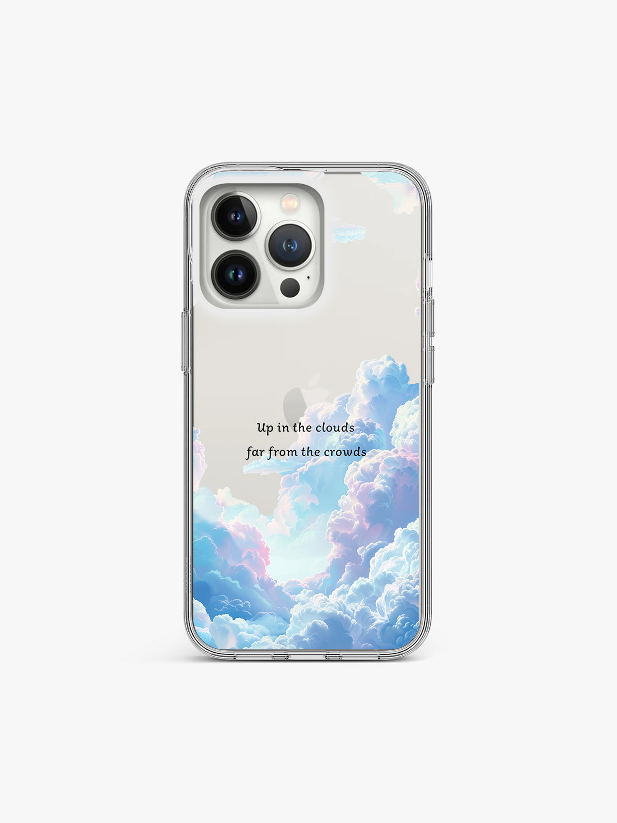 Up in clouds Printed Clear Silicone Cover