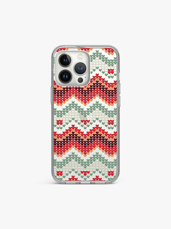 Heart Chevron Silicone Case Cover