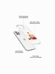 Soulmate Couple Name Printed Clear Silicone Cover