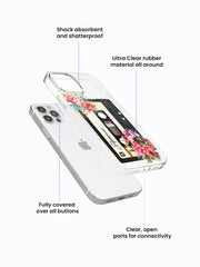 Cherry Bloomtape Name Printed Clear Silicone Cover