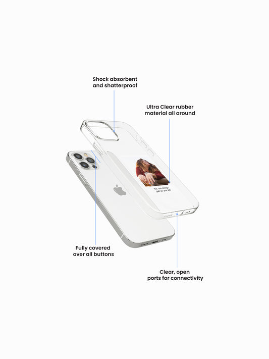 Self love Polaroid Printed Clear Silicone Cover