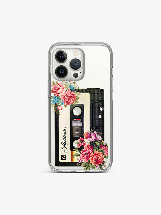 Cherry Bloomtape Name Printed Clear Silicone Cover