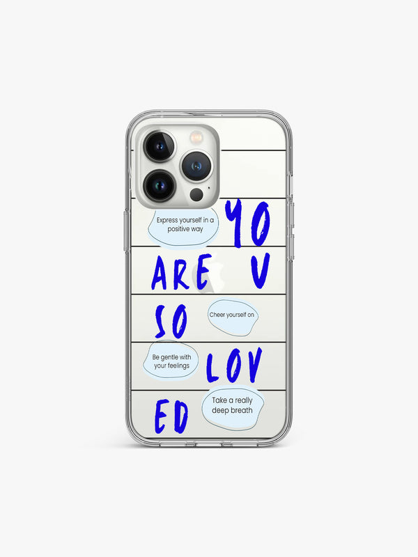 Loved Quote Silicone Case Cover