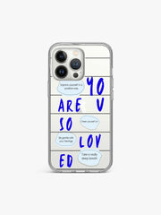 Loved Quote Silicone Case Cover