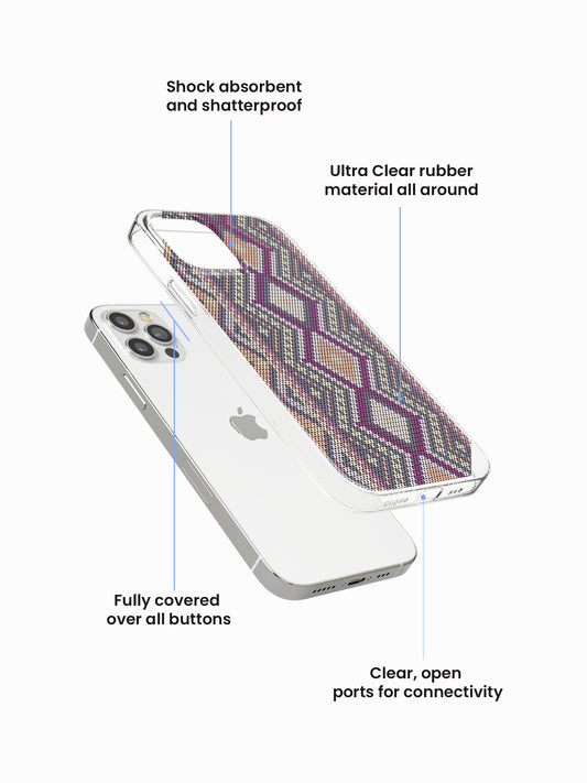 Retro Chevron Silicone Case Cover