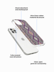 Retro Chevron Silicone Case Cover