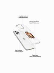 Forever love Polaroid Custom Printed Clear Silicone Cover